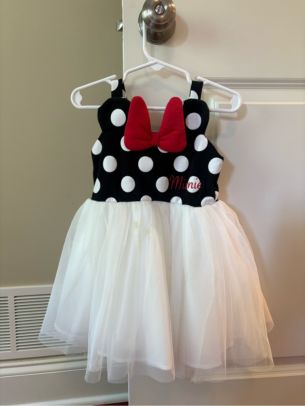 Disney Minnie Mouse Polka Dot Dress in Black, White & Red